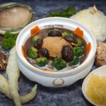 Bào Ngư Hầm Sâm Sốt Dầu Hào Bông Cải