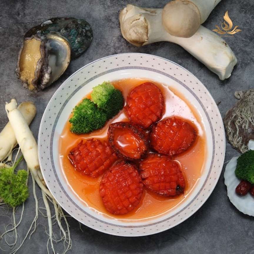 Bào Ngư Sốt Hồng Sâm