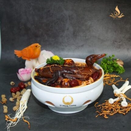 Sâm Cầm Tiềm Đông Trùng Táo Đỏ